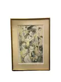 Scène de bal avec Jean Cocteau by Richard Bellias, Lithographie encadrée, sold Apr 2022