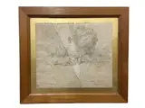 Enfant à la lecture by François Guiguet, Crayon noir, sold Apr 2022