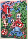 Sans titre by Hervé Di Rosa, 1988, Lithographie en couleurs, sold Apr 2022