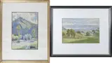 Paysage du Dauphiné by Philippe Charlemagne, Aquarelle, sold Apr 2022