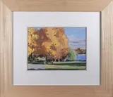 Le parc de la tête d'Or by Pierre de Michelis, Pastel, sold Apr 2022