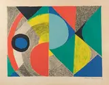 Horizontale by Sonia Delaunay, 1970, Lithographie en couleurs, sold Dec 2018
