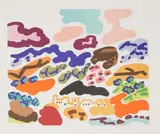 Village en Castille by Charles Lapicque, Lithographie en couleurs, sold Dec 2018