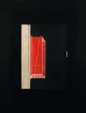 Composition sur fond noir by Horia Damian, 1988, Gouache sur papier, sold May 2011