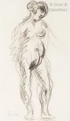 (autour de) Nu féminin by Francis Picabia, Crayon, sold Dec 2018