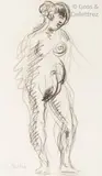 (autour de) Nu féminin by Francis Picabia, Crayon, sold Dec 2018