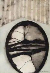 Composition à la forme circulaire by Pierre Dmitrienko, Aquarelle et encre, sold Dec 2018