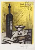?Nature morte à la bouteille? by Bernard Buffet, Lithographie signée et datée (19), sold Dec 2018