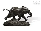 Éléphant du Sénégal by Antoine-Louis Barye, Épreuve en bronze à patine brun foncé, sold Dec 2018