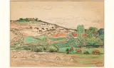 Paysage de Bretagne by Henry Moret, Aquarelle, sold Dec 2005