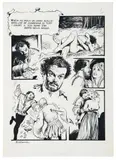 Berto della Massa, II puntata, page 9 by Milo Manara, 1970, Crayon, encre et feutre noir sur papier, sold Oct 2011