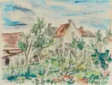 Le potager by André Dignimont, 1946, Aquarelle et encre sur papier signée et datée, sold Oct 2022
