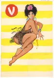 * V Magazine by Georges Pichard, Gouache sur papier, sold Oct 2022