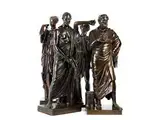Untitled by Gruppe von vier Bronzefiguren nach der Antike, bronze, offered Apr 2018