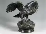 Adler mit Ausgebreiteten Schwingen by Antoine-Louis Barye, bronze, offered Jun 2024