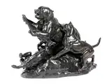 Vor Hunden Flüchtender bär by Antoine Louis Barye, 1796 Paris – 1875, bronze, sold Jun 2025
