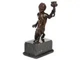 Kniender Satyr mit Erhobener Vase als Kerzenhalter by Severo da Ravenna, bronze, offered Mar 2015