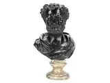 Bronzebüste in art Eines Römischen Caesarenportraits by Italienischer Bildhauer des 18. Jahrhunderts, marble, offered Jul 2020