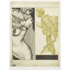 Vorspiele by Peter Sorge, 1972, etching, sold Jun 2025
