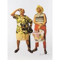 Tourists by Duane Hanson, color screenprint, sold Jun 2025