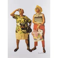 Tourists by Duane Hanson, color screenprint, sold Jun 2025