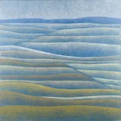 Kühler tag by Gerhard Taubert, 1972, acrylic, sold Jun 2025