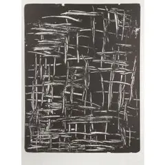 Hostrup-Pedersen Johansen Litho by Günther Förg, pencil, sold Jun 2025