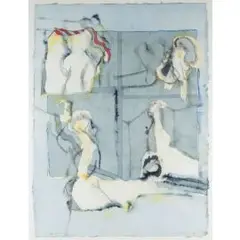 GROßER TRAUM by Werner Berges, 1992, watercolor, sold Jun 2025