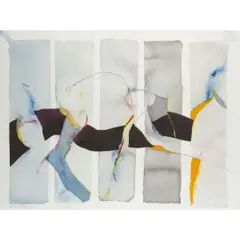 Ein paar streifen by Werner Berges, 1992, watercolor, sold Jun 2025