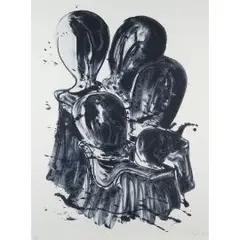 Administered landscape by Tony Cragg, color lithograph, sold Jun 2025