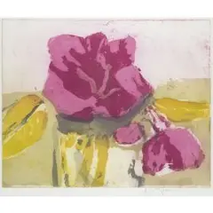 Rhododendron by Klaus Fußmann, etching, sold Jun 2025