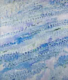 Pieces of Water (03830/A84-0016) by Agatha Falk, 1980, oil on canvas, sold Jul 2018