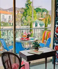 February in Cannes (03745/A87-137) by Isabel Kann, 1986, oil on canvas, sold Jul 2018