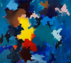 Immortalist (03751/A84-0013) by John MacGregor, acrylic and sand on canvas, sold Jul 2018