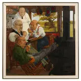 Country Store by James Yarbrough, Oil on board, sold Mar 2022