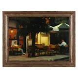 Down from Lykavitos by Davis W. Morton, Oil on canvas, sold Mar 2022