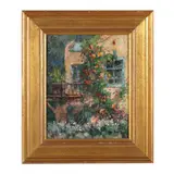 Climbing Rose by Joe Anna Arnett, Oil on linen panel, sold Mar 2022