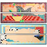 Two Diptychs of Reclining Nudes by Carol Cook, Mixed media on paper, sold Mar 2022