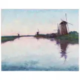 Dutch Landscape by Lynette L. Reed, Oil on canvas, sold Mar 2022