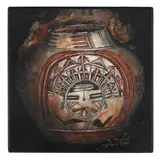 Painting of a Hopi Vessel by K. LaTourrette, Watercolor on paper mounted on panel, sold Mar 2022