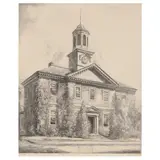 Chowan County Court House, Edenton, North Carolina by Louis Orr, Etching, sold Mar 2022