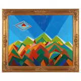 Santa Fe by Steve Elmore, Oil on canvas, sold Mar 2022