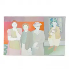 The Guardian (Four Women and One Cat) by Winona Crawford, Acrylic on canvas, sold Mar 2022