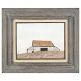 Barn at Summner by Allan Nance, Acrylic on gessoed Masonite, sold Mar 2022