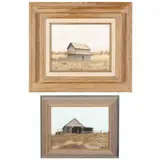 The Texas Spread and Cured Out (two paintings) by Allan Nance, Both are acrylic on gessoed Masonite, sold Mar 2022
