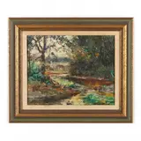 Midsummer by David Walkley, Oil on artist's board, sold Mar 2022