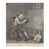 Self-Portrait by William Hogarth, Engraving, sold Mar 2022
