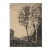 Souvenir d'Italie by Jean-Baptiste Camille Corot, Etching and drypoint, sold Mar 2022