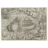 Noah's Ark by Jost Amman, Woodcut, sold Mar 2022