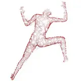 Reaching for the Light (Jessie) by Rainer Lagemann, Welded stainless steel with a red powder coat, sold Mar 2022